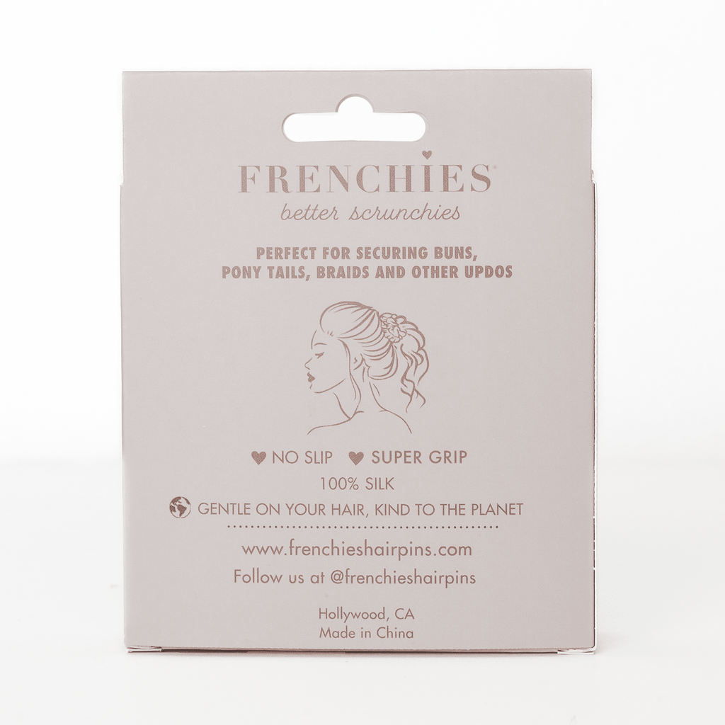 Frenchies 100% Silk Skinny Scrunchies-1