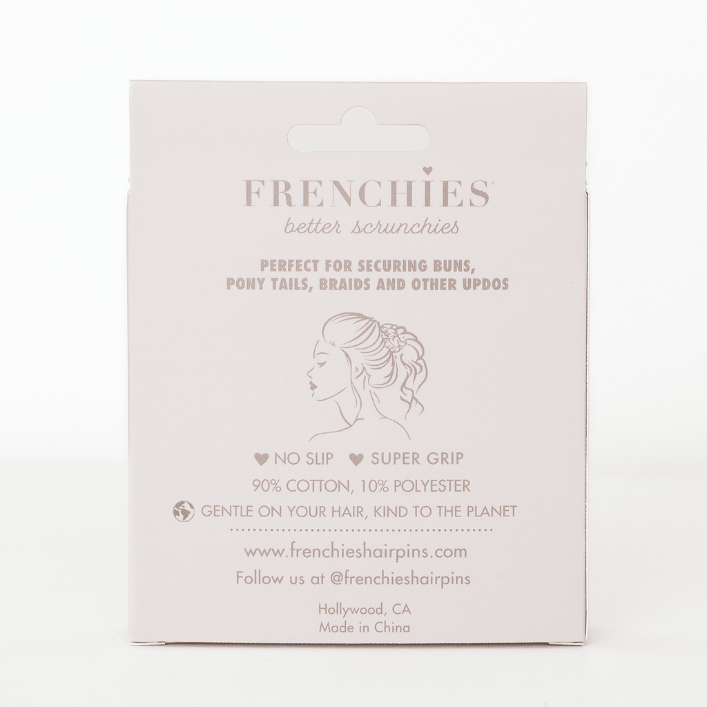 Three small premium cotton velvet hair scrunchies with a soft texture and non-slip design. — view 2