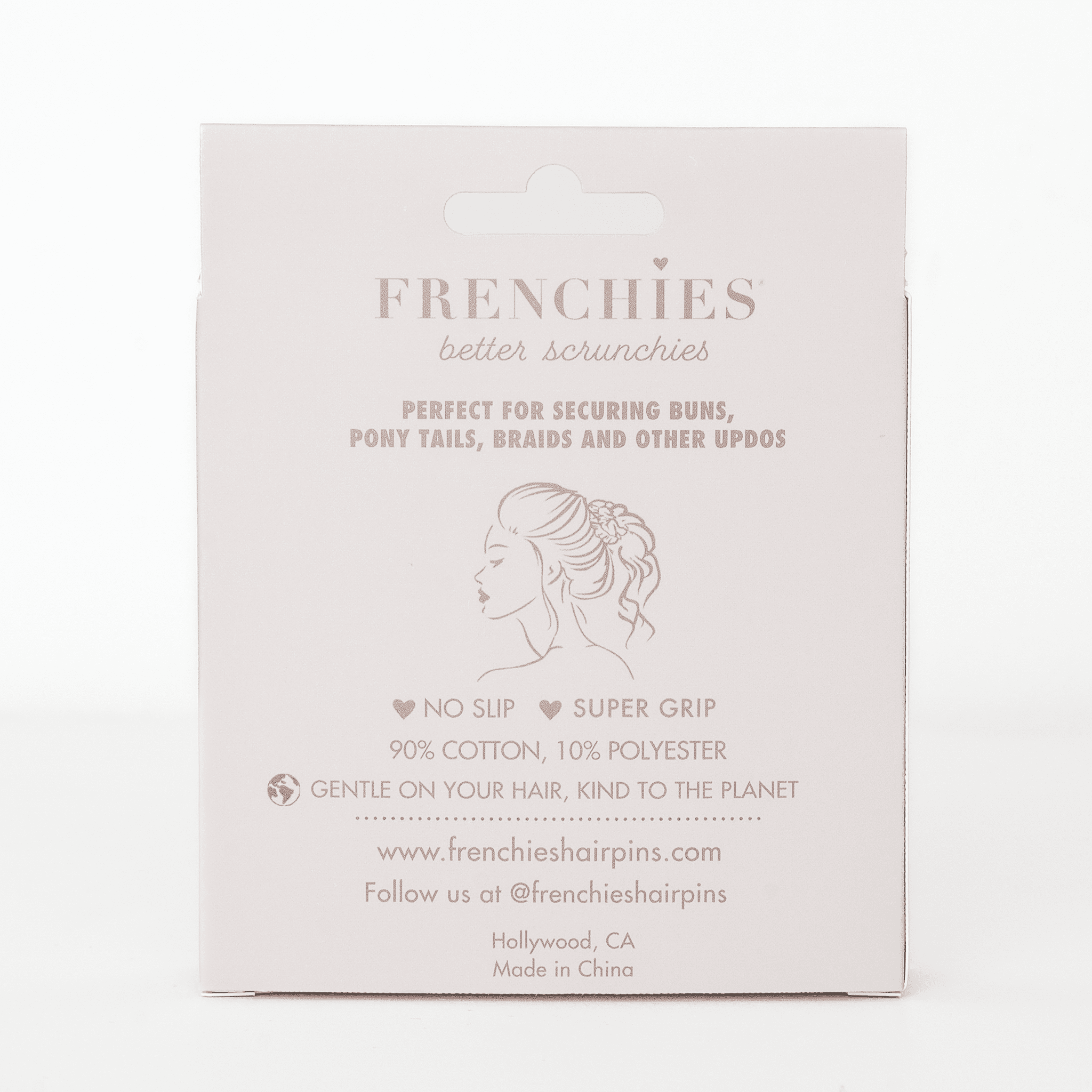 Three small premium cotton velvet hair scrunchies with a soft texture and non-slip design. — view 2