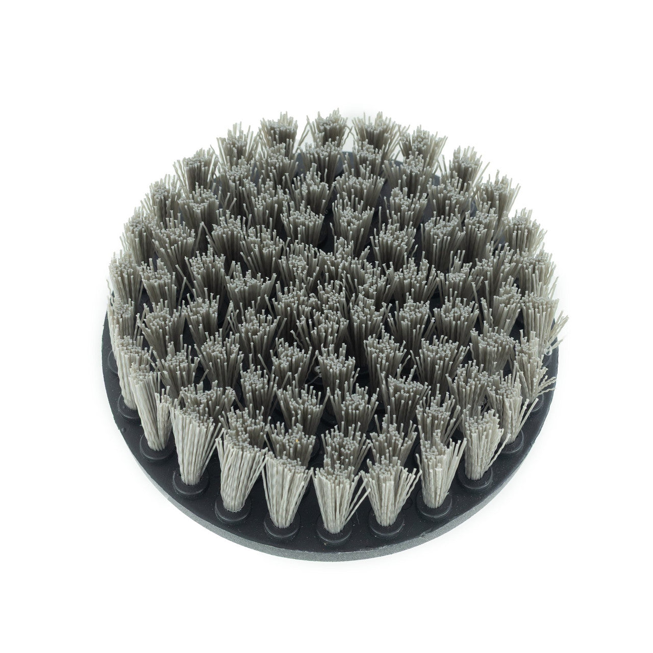 21-piece car detailing kit featuring gray drill brushes, wash mitt, microfiber towel, and storage bag — view 4