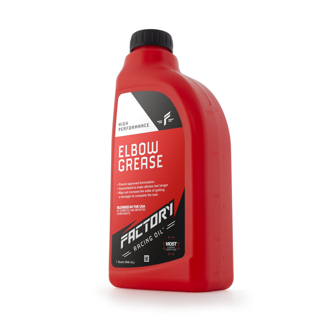Maximum strength elbow grease novelty gag gift empty one quart automotive bottle for dad jokes — view 4