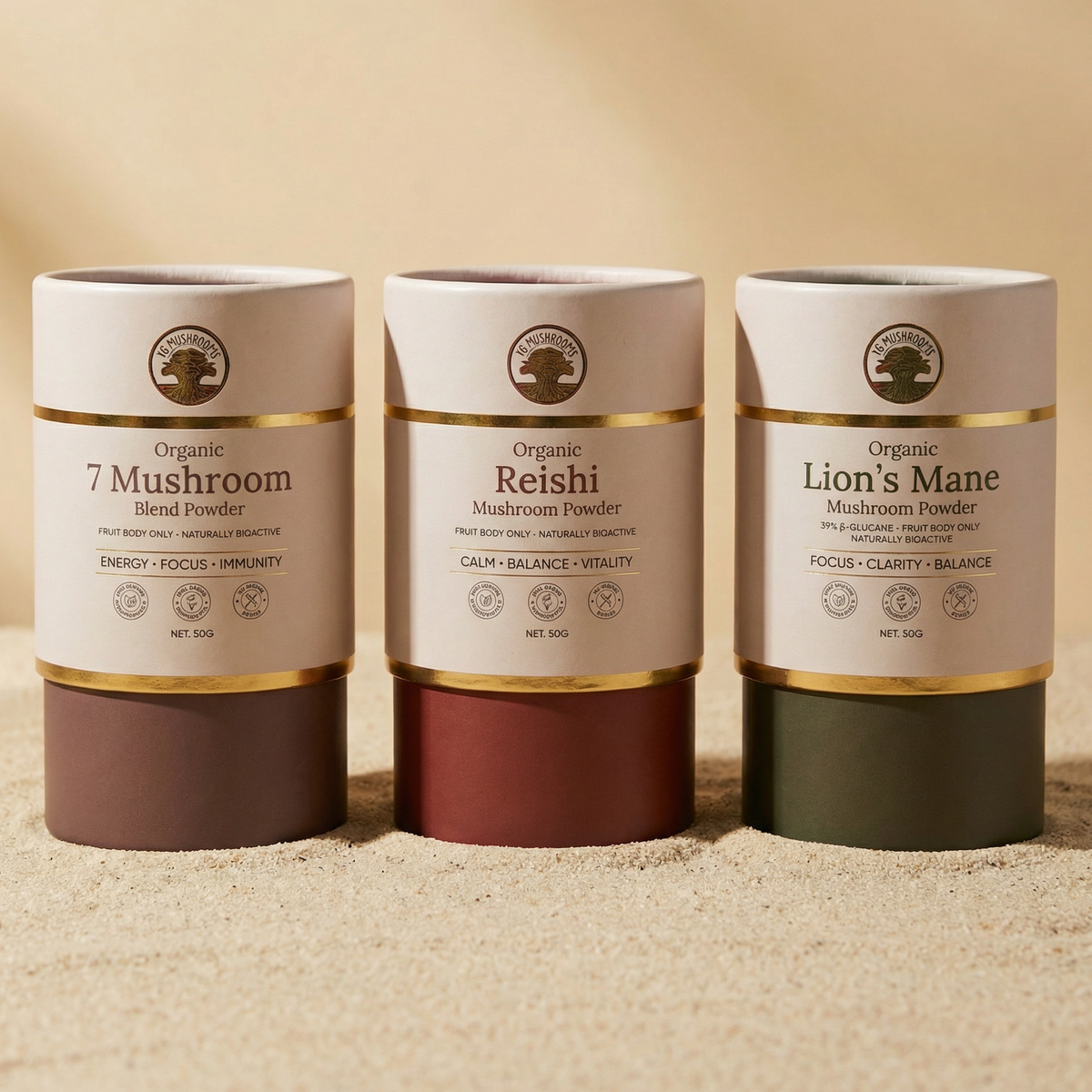The Mushroom Trio — 3 × 50g-0