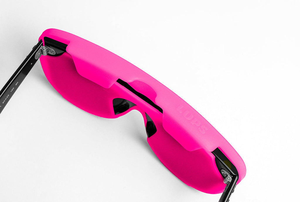 Funda de gafas de silicona flexible - Fucsia-2