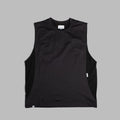 Sleeveless 2-Tone / Cotton - Black-0