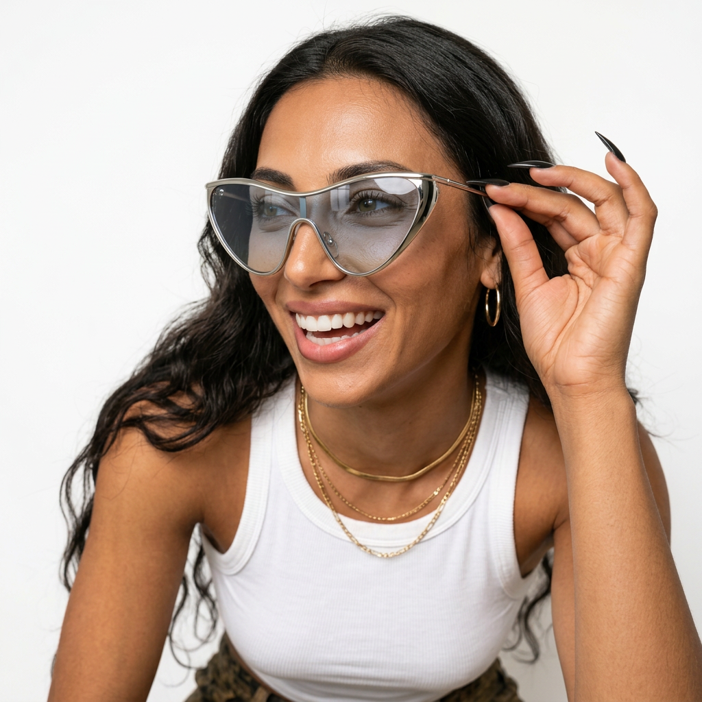 Radiant Gold Cat Eye Sunglasses-0