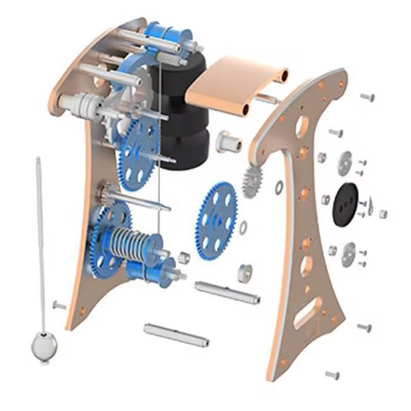 Galileo Pendulum Clock - Metal Construction Set-2