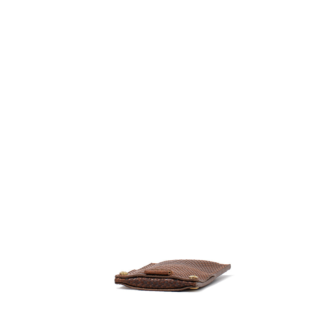 Leather Card Holder 2.0 for AirTag (Snake Print)-3