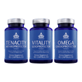 Geroprotector Stack healthy aging supplement bottle with 180 capsules for daily heart and joint support