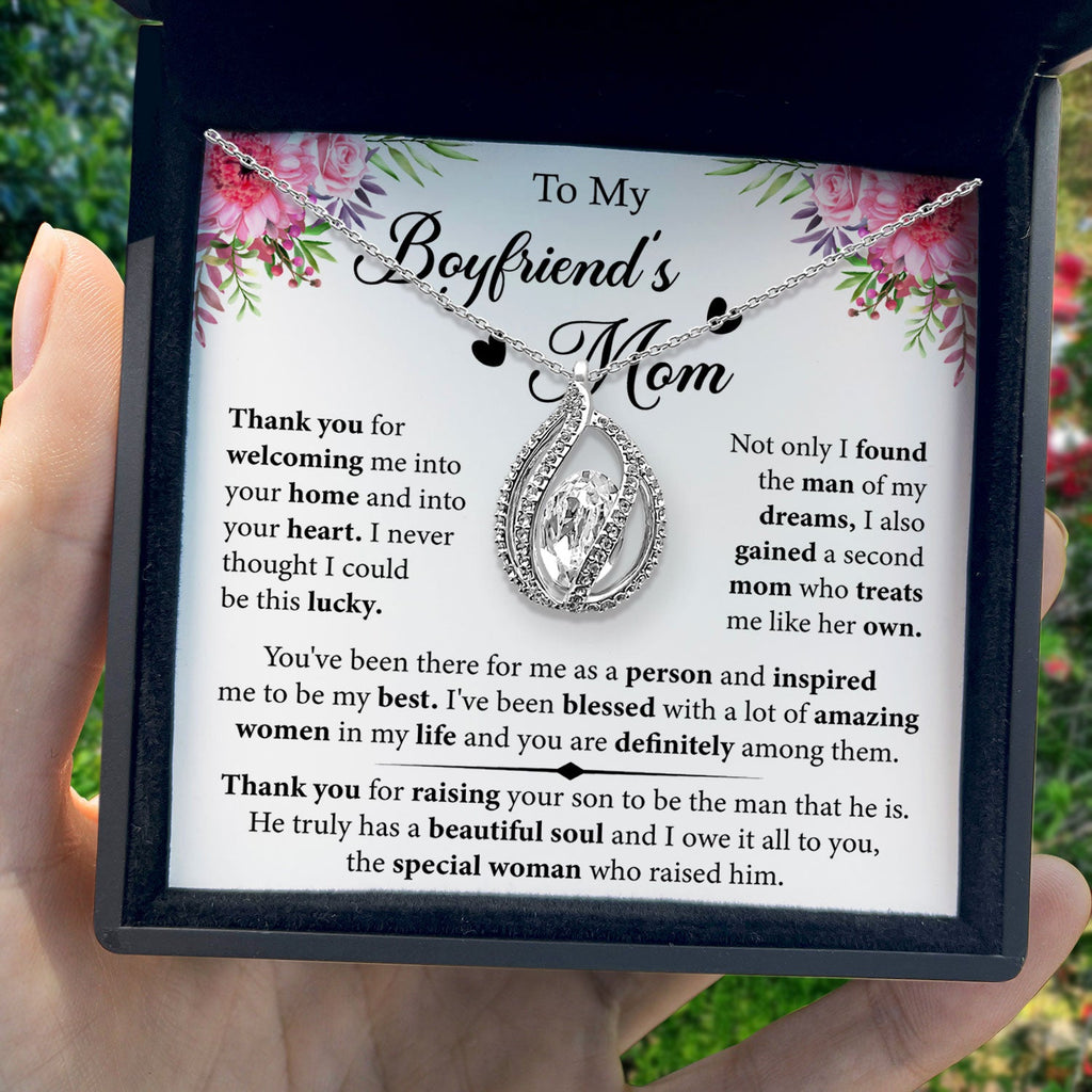 To My Boyfriend's Mom - I Also Gained a Second Mom Who Treats Me Like Her Own - Orbital Birdcage Necklace-1