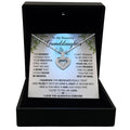 TRYNDI™ To My Beautiful Granddaughter  Floating Heart Necklace With Authentic Swarovski Crystals-0