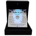 TRYNDI™ To My Best Mother-in-Law Floating Heart Necklace With Authentic Swarovski Crystals-0