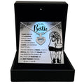 TRYNDI™ To My Bestie Floating Heart Necklace With Authentic Swarovski Crystals-0