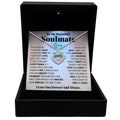 To My Beautiful Soulmate - Love You Forever and Always - Tryndi Floating Heart Necklace-0