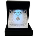 TRYNDI™ To My Best Mother in Law Love Knot Necklace With Authentic Swarovski Crystals-0