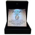 To My Beautiful Bonus Daughter - I am So Blessed Life Gave Me You - Orbital Birdcage Necklace-0