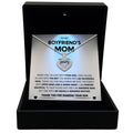 To My Boyfriend's Mom - Thank You For Sharing Your Son - Tryndi Floating Heart Necklace-0