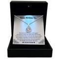 TRYNDI™ To My Bestie Love Knot Necklace With Authentic Swarovski Crystals-0