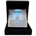 TRYNDI™  To My Grandma Love Knot Necklace With Authentic Swarovski Crystals-0