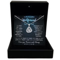 TRYNDI™ To My Beautiful Girlfriend Love Knot Necklace With Authentic Swarovski Crystals-0