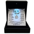 TRYNDI™ To My Best Friend Love Knot Necklace With Authentic Swarovski Crystals-0