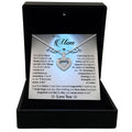 TRYNDI™ To My Mom Floating Heart Necklace With Authentic Swarovski Crystals-0