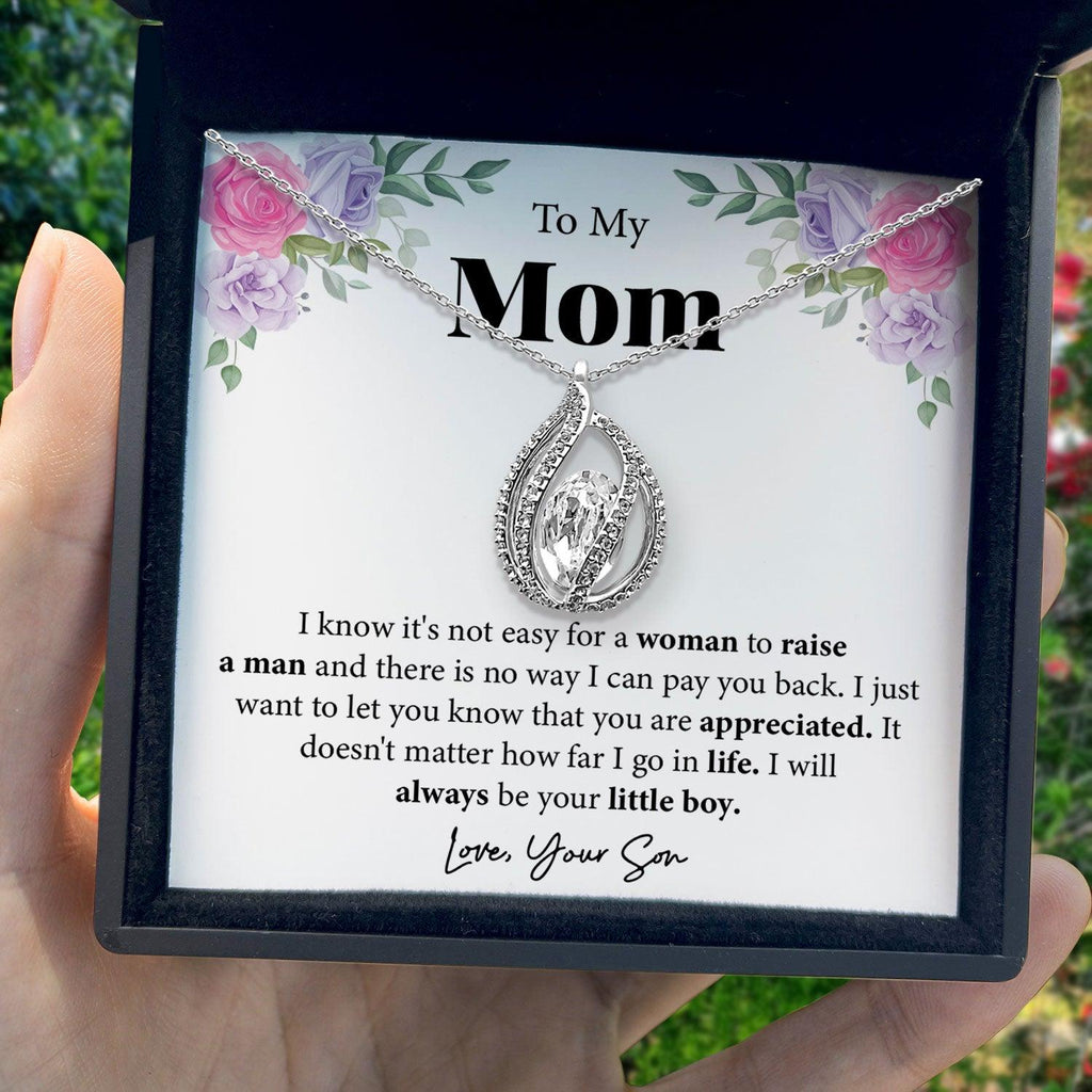 To My Mom - I Just Want To Let You Know That You Are Appreciated - Orbital Birdcage Necklace-3