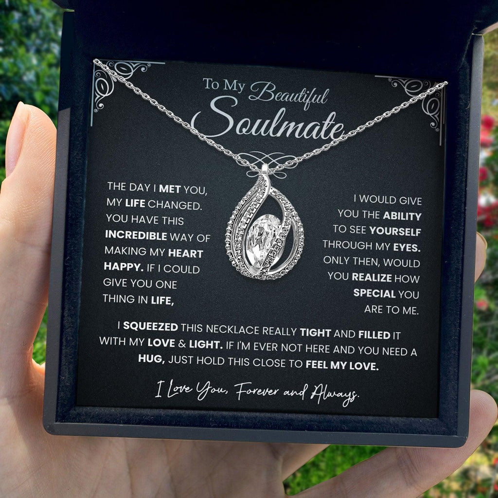 TRYNDI™ To My  Beautiful Soulmate Birdcage Necklace With Authentic Swarovski Crystals-1