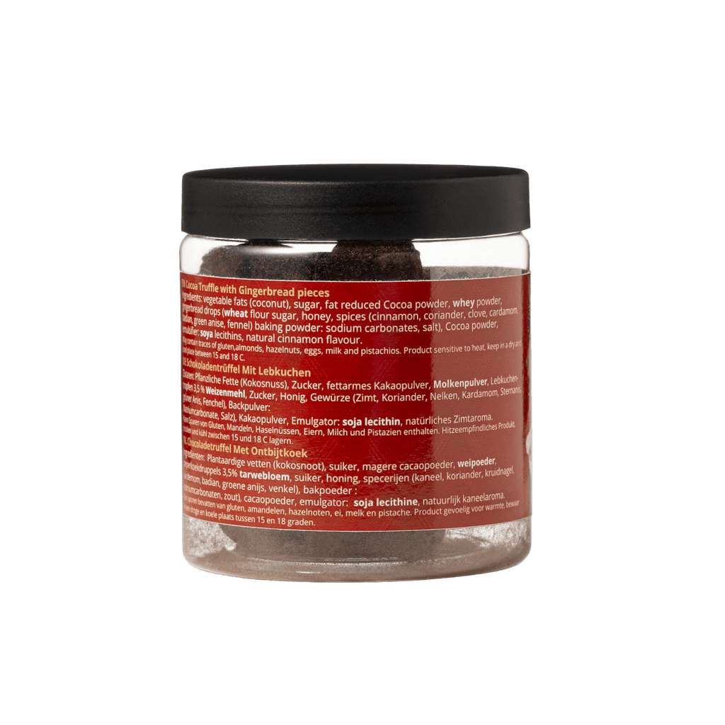 Gingerbread Christmas Truffles Gift Jar 130g | Cozy Holiday Chocolate-2