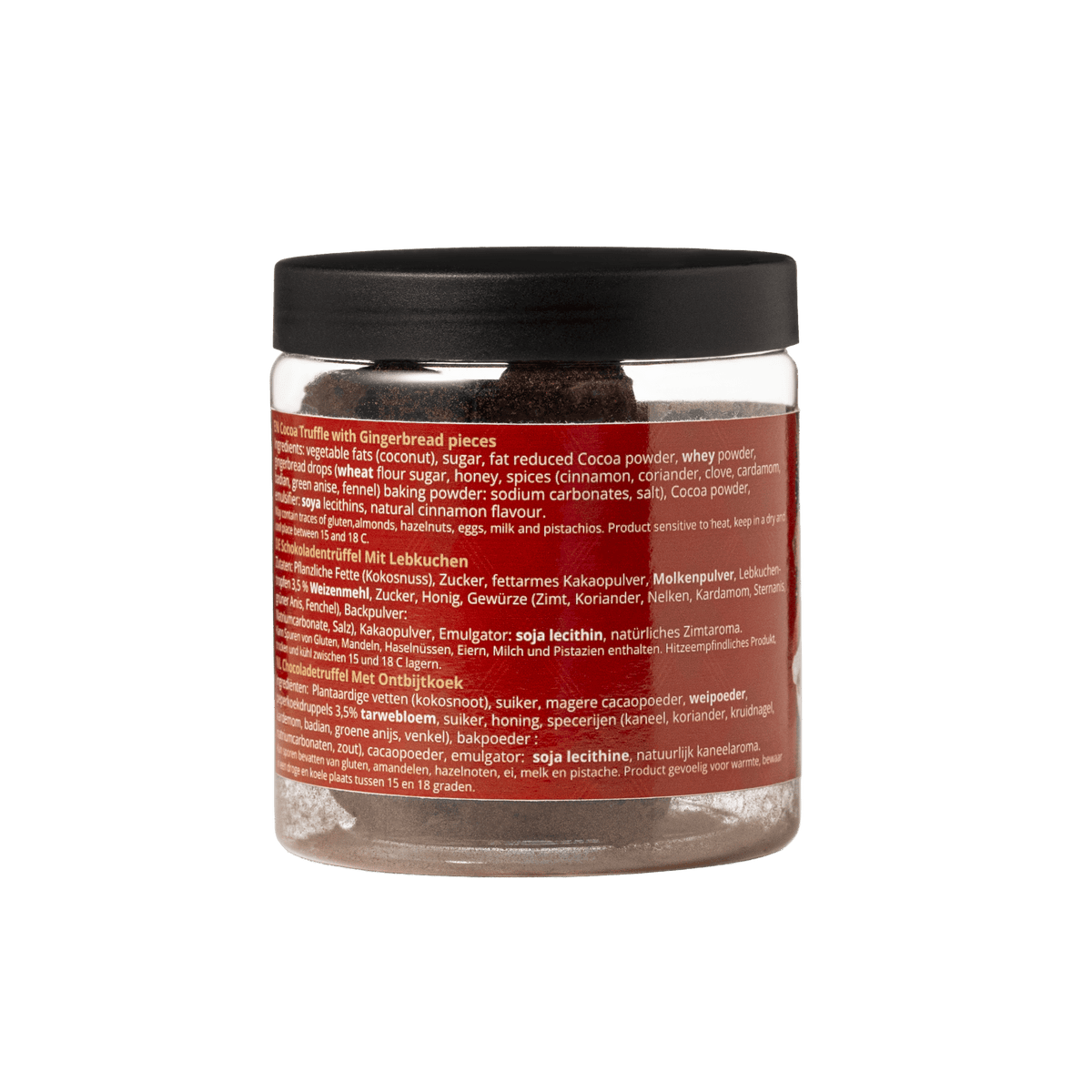 Gingerbread Christmas Truffles Gift Jar 130g | Cozy Holiday Chocolate-2