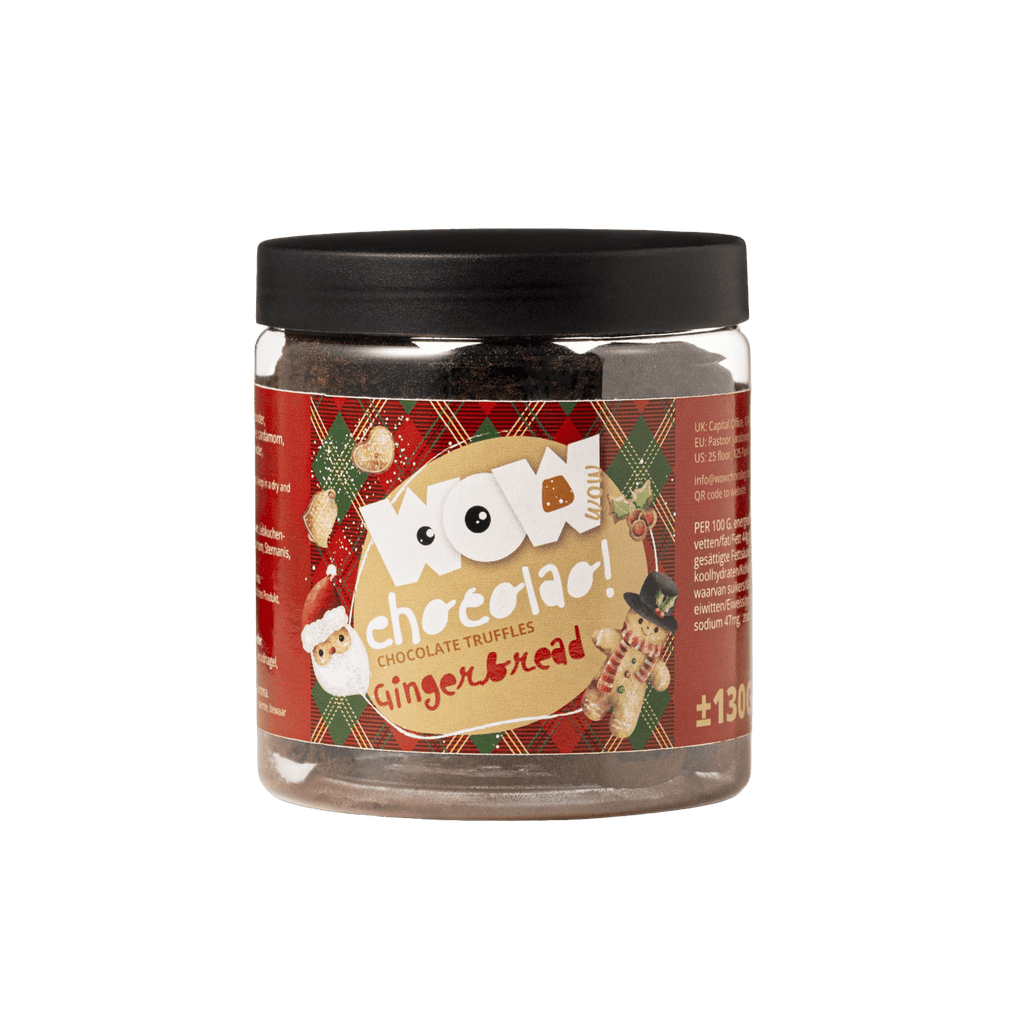Gingerbread Christmas Truffles Gift Jar 130g | Cozy Holiday Chocolate-1