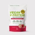 GoldNutrition V-Protein vegan plant-based protein powder pouch or tub with pea and rice protein