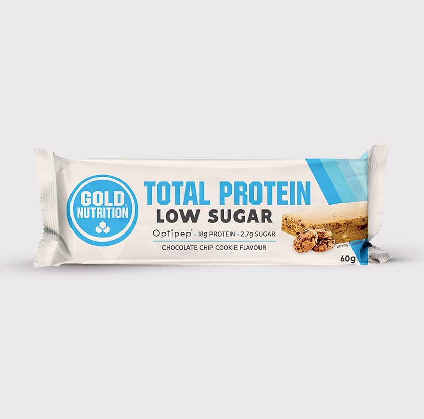 GoldNutrition Total Protein Low Sugar Bar in packaging, practical post-workout recovery snack — view 3
