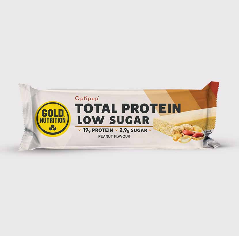 GoldNutrition Total Protein Low Sugar Bar in packaging, practical post-workout recovery snack — view 5