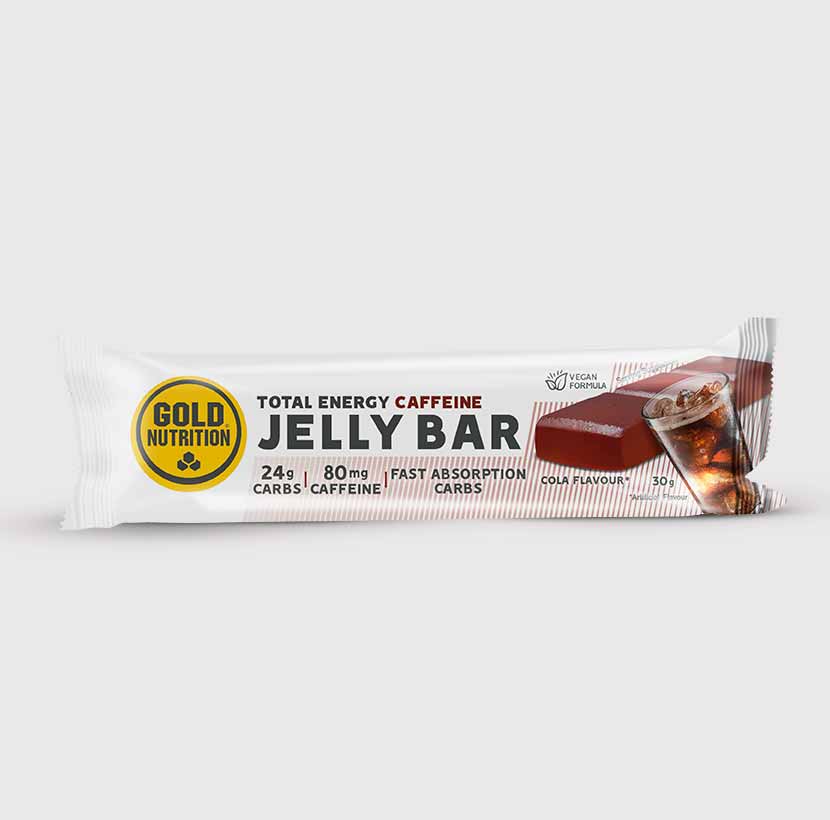 GoldNutrition Jelly Bar energy chew in packaging for running, cycling, and endurance sports.