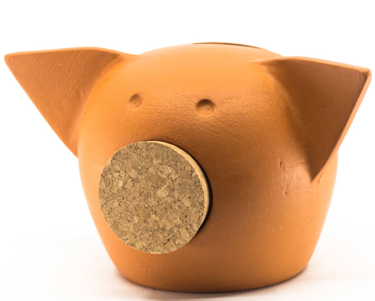 Handmade Ceramic Blackboard Piggy Bank - The Chalk Collection-39