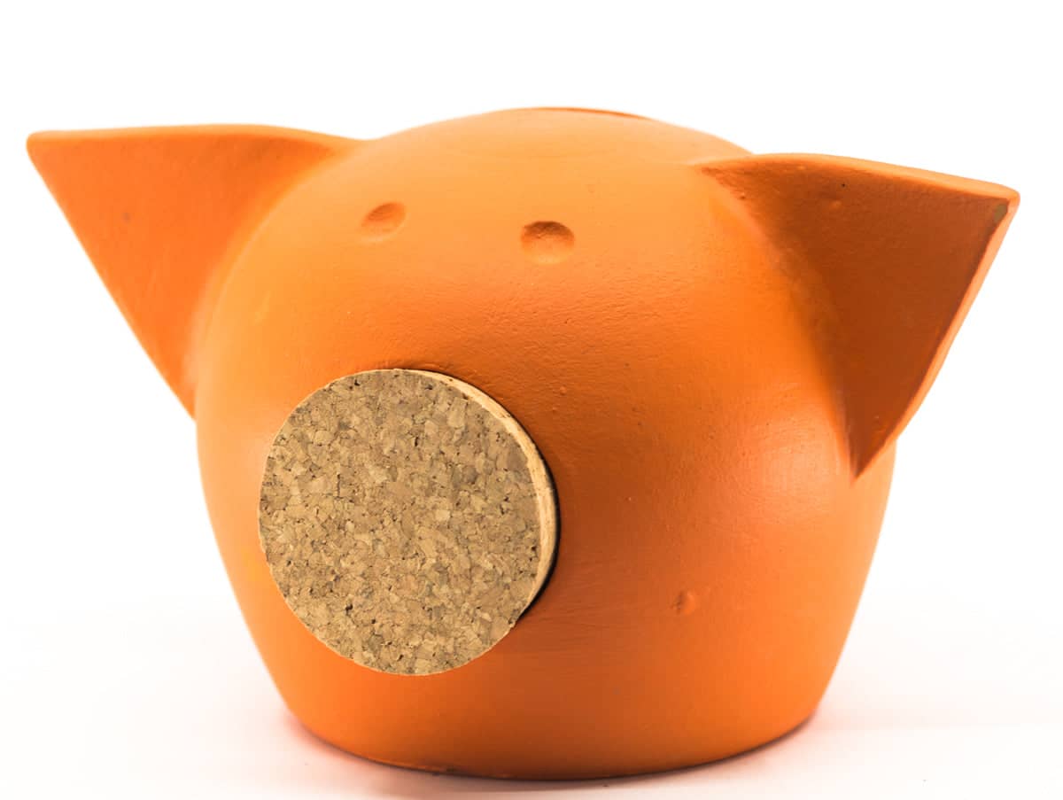 Handmade Ceramic Blackboard Piggy Bank - The Chalk Collection-50