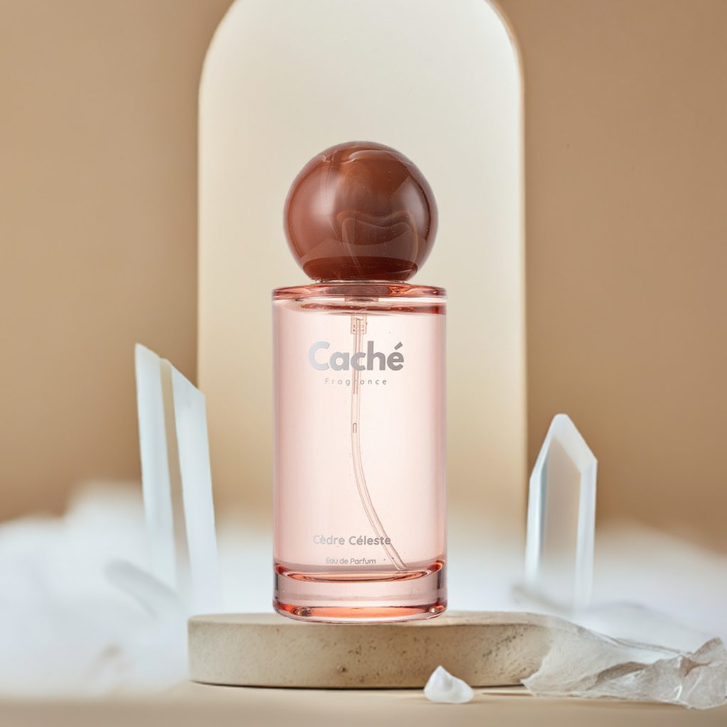 Cèdre Céleste minimalist unisex eau de parfum 50ml glass bottle highlighting clean ambroxan fragrance