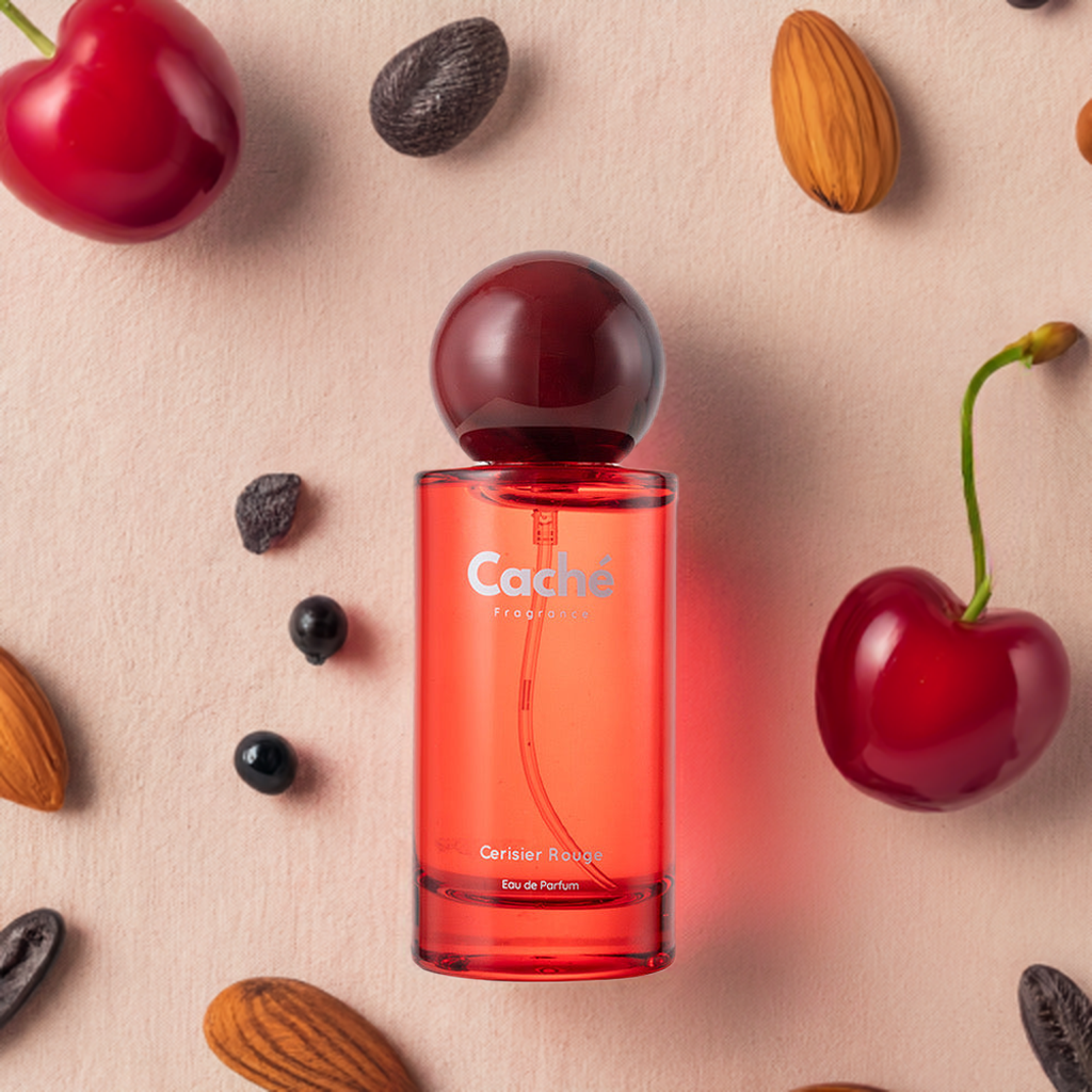 Cerisier Rouge 50ml eau de parfum glass bottle with black cherry and sensual floral fragrance — view 4