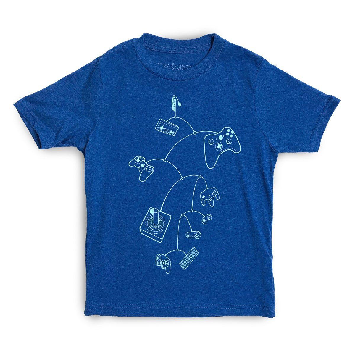 Mobile Controls Kids T-Shirt-0