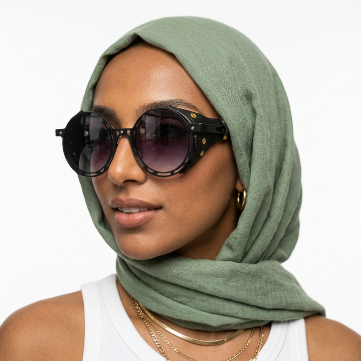 Audacious Round Oversized Sunglasses