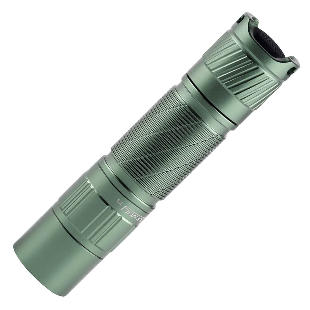 Convoy T3 14500 EDC flashlight in durable aluminum alloy with pocket clip and carry lanyard — view 5