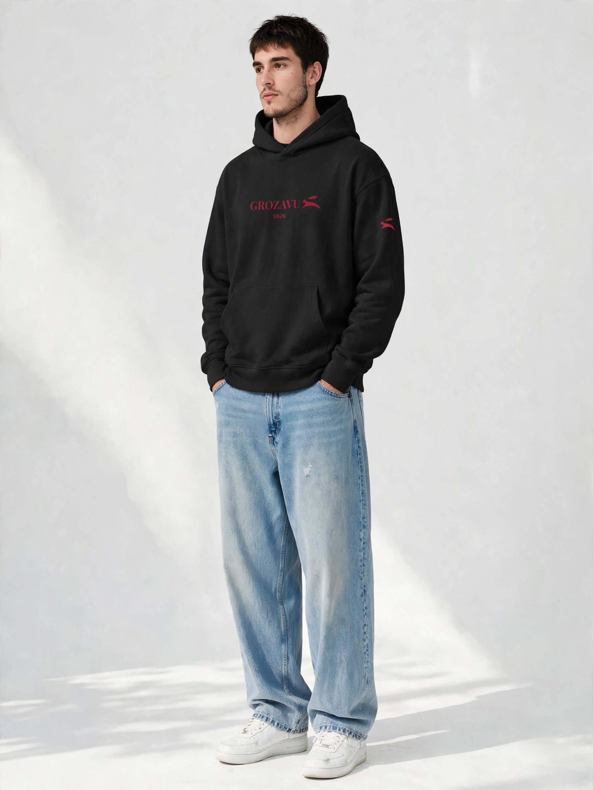 Lined-Hood Sweatshirt — 280 g/m²-2