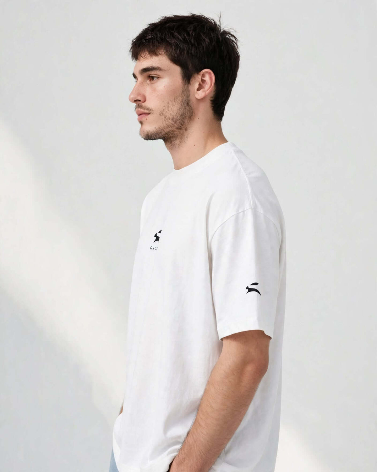 Men's Wide Collar Tee — 200 g/m²-4