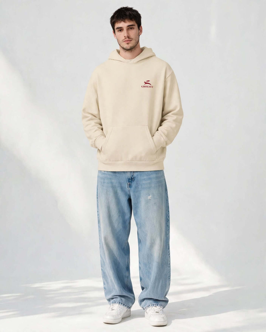 Oversized Hoodie — Mill-Dyed, 340 g/m²-1