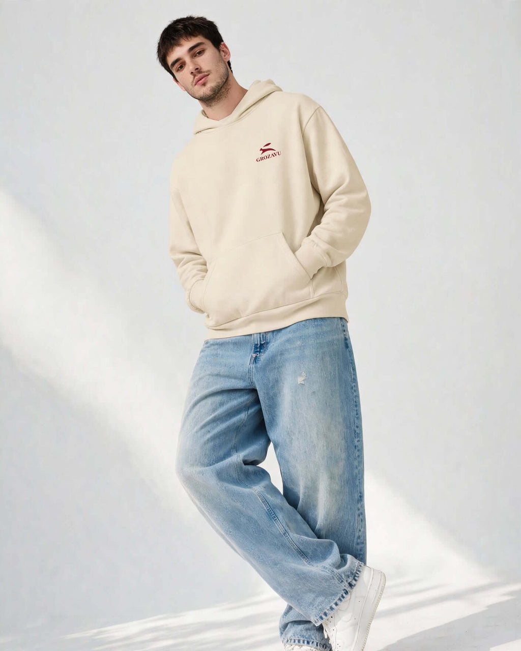 Oversized Hoodie — Mill-Dyed, 340 g/m²-3