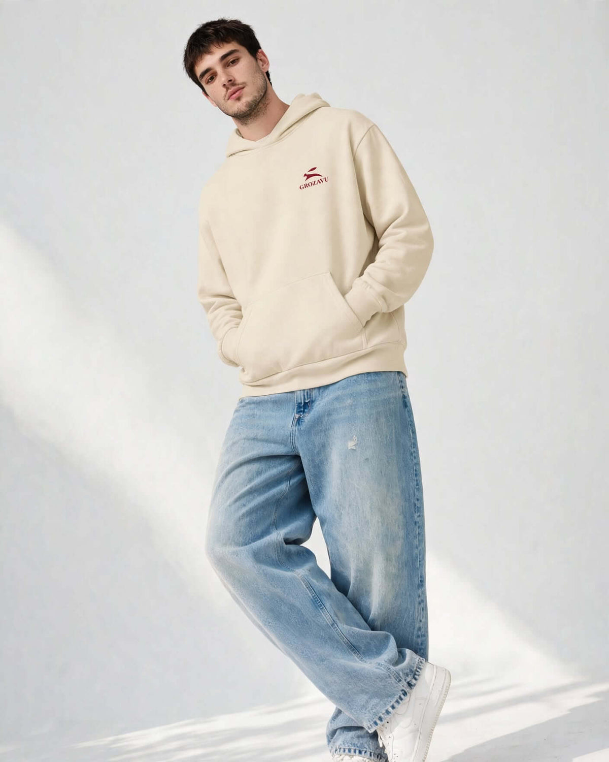 Oversized Hoodie — Mill-Dyed, 340 g/m²-3