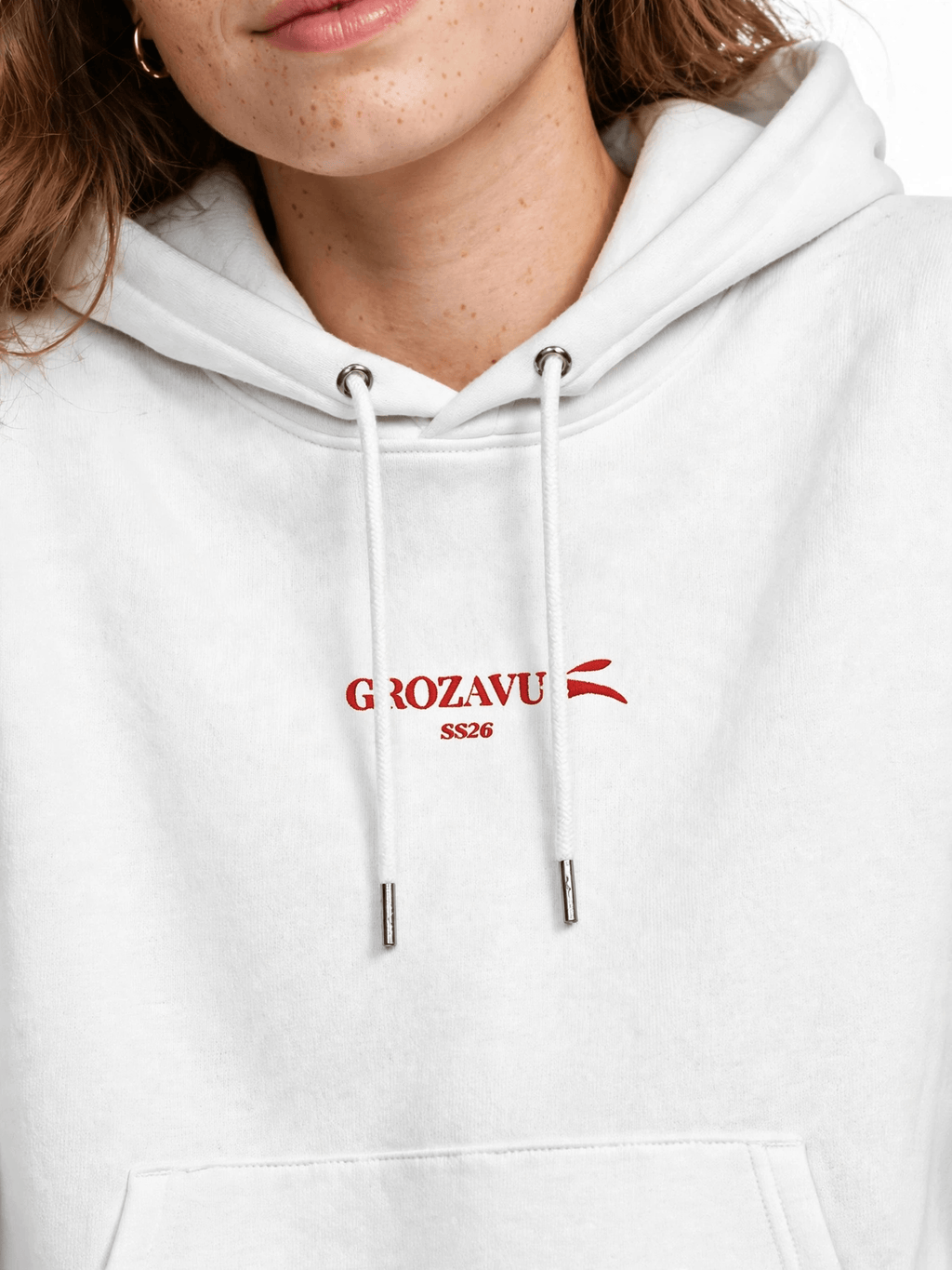 Pure Cotton Hoodie — Metal Eyelets-3