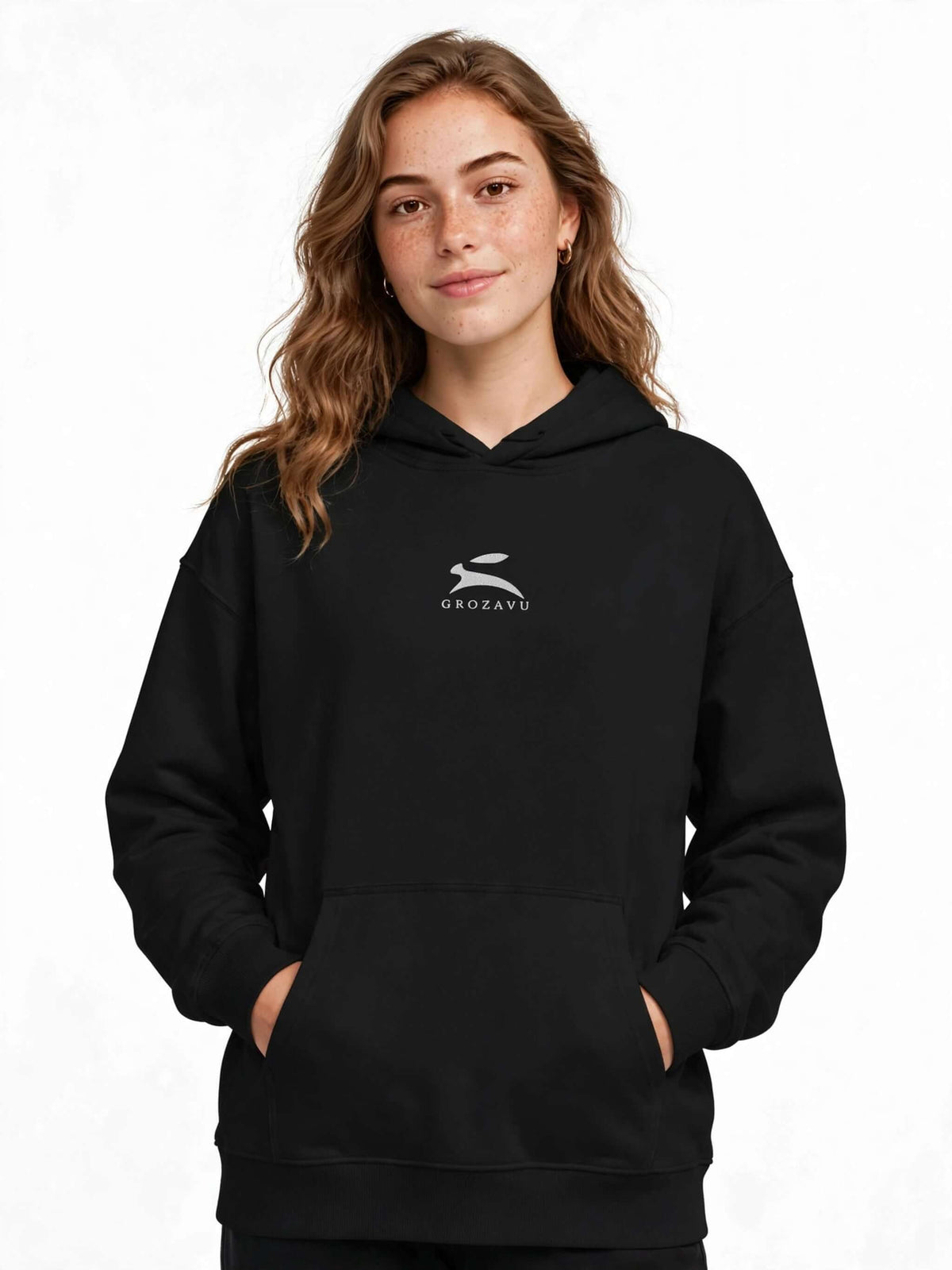 Suede-Finish Hoodie — 350 g/m²-1