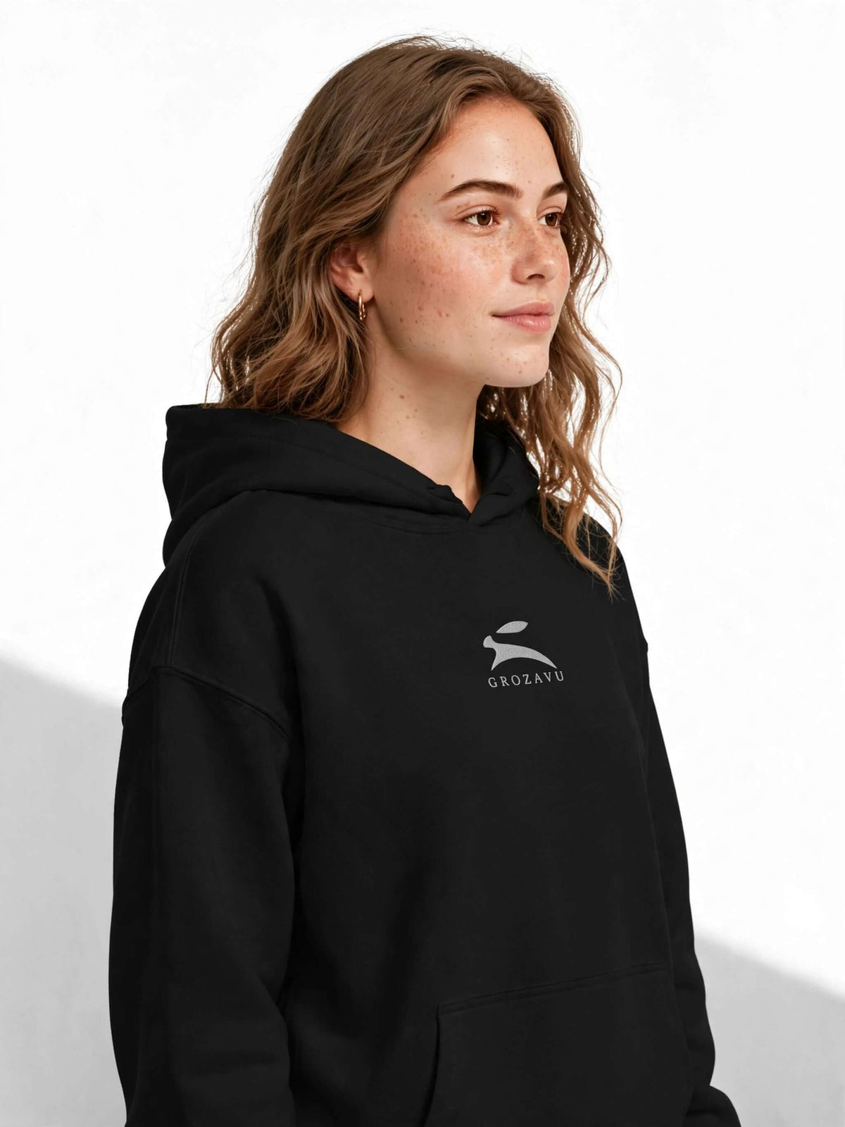 Suede-Finish Hoodie — 350 g/m²-4