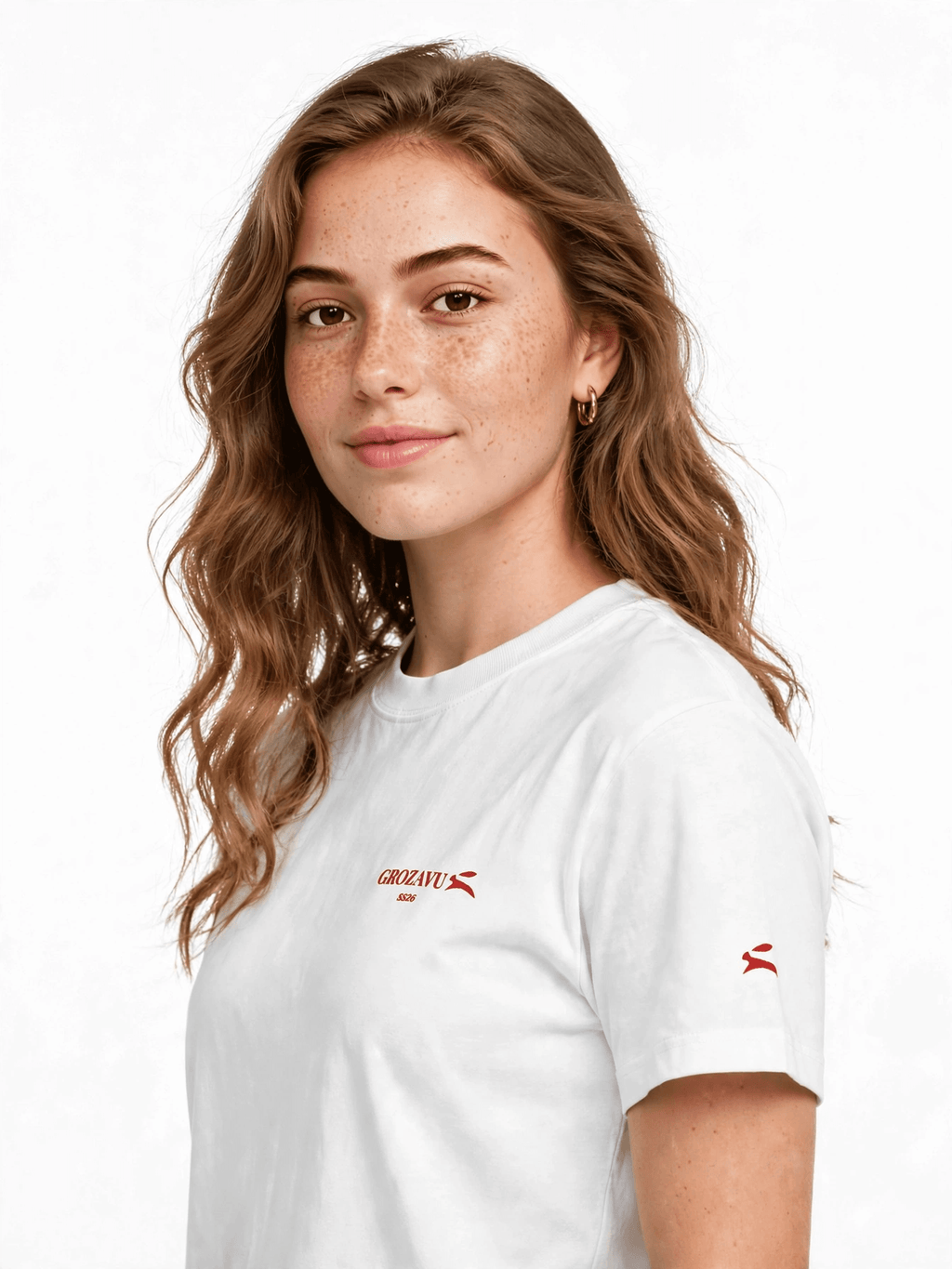 Women's Wide Collar Tee — 200 g/m²-1
